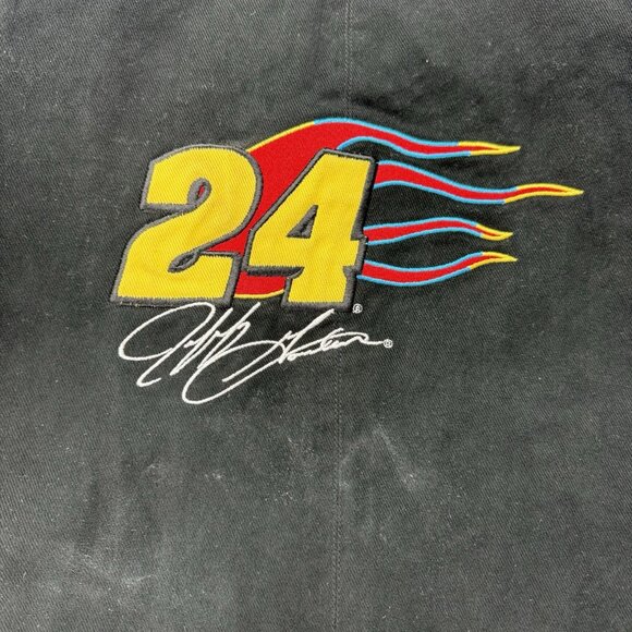 Chase Authentics Mens S Black Jeff Gordon 24 Jacket Flames Henrick Motorsports - Picture 9 of 12